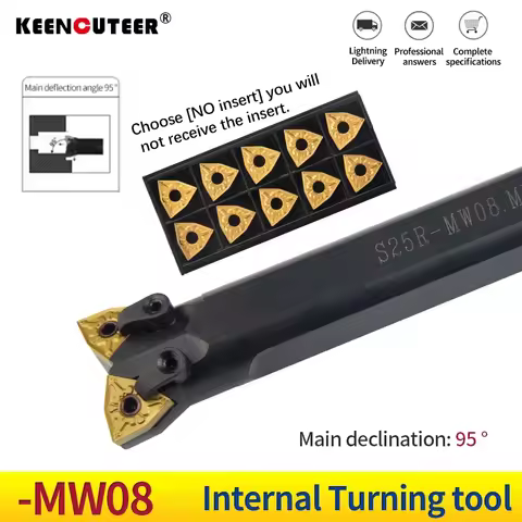 Double-head CNC lathe S25R/S32S-MW08R/S20R-SCLCR09-H cylindrical bore sharing a clamp boring tool ba