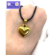21k Gold Stainless Steel Heart Necklace