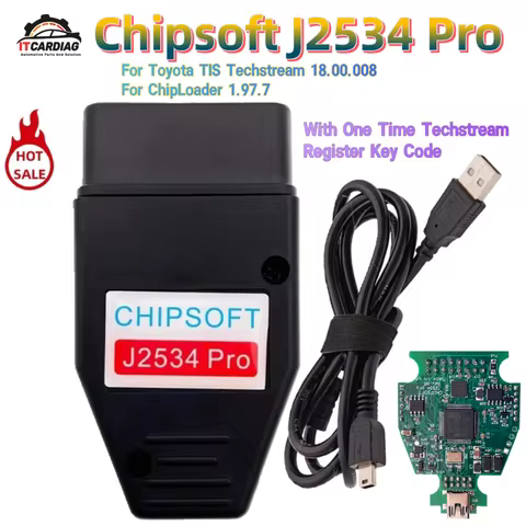 Chipsoft J2534 Pro ChipLoader 1.97.7 for Toyota TIS Techstream 2 in 1 Scanner Car Diagnostic Tool J2