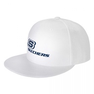 New Available Skechers logo (2) Flat Brim Sunshade  Baseball Hat Men Women Fashion Polyester Solid Color Curved Brim Hat