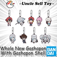 [Ready Stock] Bandai Gashapon Cells at Work Code Black Rubber Mascot | Cell at Work Keychain White B