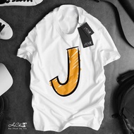 Letter T-Shirt - J - HoCha89 - High Quality Chain Collar Sewing (Real Picture)