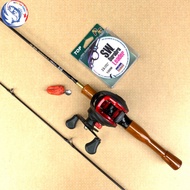 UL Horizontal Lure Rod Set, UL Lure Rod, Cheap Lure Fishing Rod, Horizontal Reel Lua Rod, Vertical R
