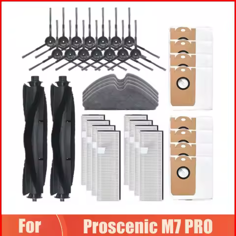 For Proscenic M7 PRO/Kyvol Cybovac S31 /Uoni V980 PLUS/ Honiture Q6 Vacuum Cleaner Main/Side Brush H