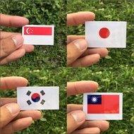 Japan , , south korea , taiwan flag sticker (with gloss lamination)
