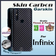 SKIN CARBON INFINIX SMART 3 PLUS 4 5 HOT 7 8 9 10 PLAY NOTE HOT 10S 12