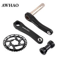 [AWHAO] Kids Bike Crankset 28T Chainring Components Easy Installation Sturdy Crank Arm