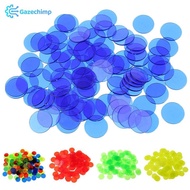 [Gazechimp] 100pcs Bingo Chips Plastic Counting Chips Bingo Supplies Counter Mixed Color