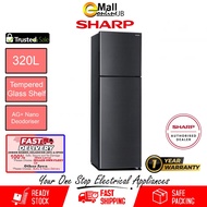 Sharp Fridge 2 Door Refrigerator (320L) SJ327MDS | Peti Sejuk