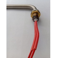 L-Shaped White Iron Electric Heating Tube AC110V Tube Length 23cm 850W Tube Length 19cm 850W (Techni