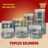 Plastic Jar 300ml 400ml 600ml 800ml 1000ml cylinder cylinder Cake Jar/