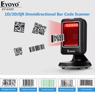 Eyoyo EY-6300 2D 1D Desktop Barcode Scanner Platform Scanner Automatic Sensing Scanning Hands-Free U