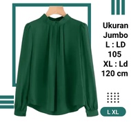 Atasan Jumbo Wanita Blouse Wanita Jumbo Ld 120 Terbaru Wanita XXL Atasan Blouse Big Size Atasan Overize Wanita Baju Big Size Ld 120 Kekinia Pakaian Wanita Fashion Muslim Mutia