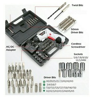 Joustmax / maceplus 47pcs Rechargeable Cordless Screwdriver Drill Machine 4.8V JST24802 /4.2V MT-CS4