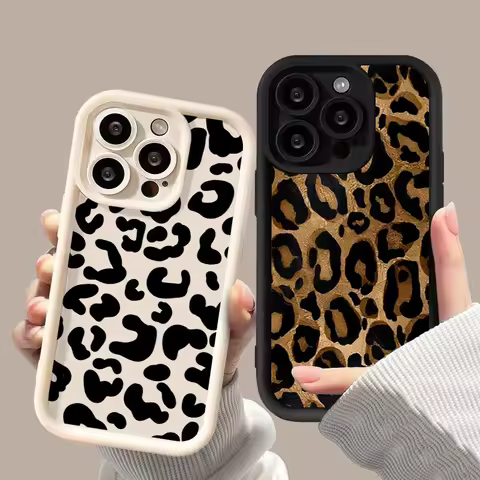 Black Leopard Print Retro Phone Case For OPPO Reno 2 3 4 5 6 7 7Z 8 8T 10 11 11F 12 12F Pro Plus 4G 