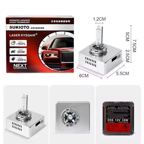 2PCS SUKIOTO GENUINE D5S 6000K Xenon Headlight Bulb 9285410171 D5S 4300K Warm White HID Bulb For Aud