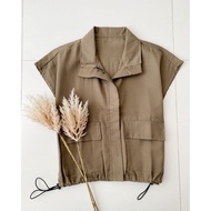KEMEJA A2230 Combination Shirt Wanita