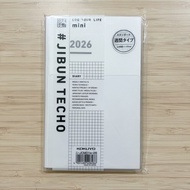 Planner 2026 JIBUN Notebook Diary mini B5 White/Blue-Green