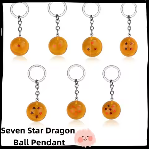 Dragon Ball Anime Merch: 7-Star Shenron Dragon Pendant, Cartoon Keychain & Bag Charm