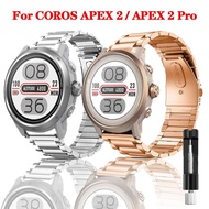 Metal Strap for COROS APEX 2 Pro Stainless Steel Wristband for COROS APEX 2 Smart watch Wrist Band Bracelet Watchband Accessories