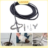 Drain Snake Cable Spring Clog Remover for Electric Drill Heavy Duty Practical Metal Cleaner for Bath