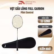 ANTA Manual Carbon Badminton Racket Core Pilot Control CP600 Badminton Racket 4U/G5 with Bag, Pre-St