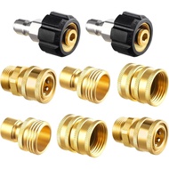 Twinkle Star Pressure Washer Adapter Set, Quick Disconnect Kit, M22 14 mm Quick Connect Swivel to 3/