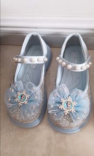 Brand New Elsa shoes size 33 inside 20.5cm princess shoes 全新Elsa 公主鞋