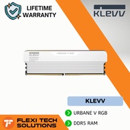 Flexi Tech KLEVV URBANE V RGB 6000MHz / 6400MHz / 6800MHz 16GB x2 DDR5 Gaming Memory - White