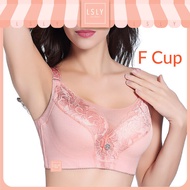 LSLY Plus Size Bra F Cup 46F 48F 50F 52F Large Size Cotton Underwire Brassiere Spandex Support Full 