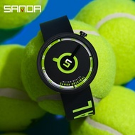 Sanda Casual Sports Ladies Watch Fashion Pioneer Simple Style Quartz Watch Cool Waterproof Solid Color Watch P1109-2