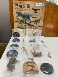 現貨 日版Qualia 恐龍圖鑑微型手辦扭蛋 | 一套5款 恐竜図鑑 暴龍 恐爪龍 三角龍 食肉牛龍 賴氏龍