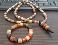 KALUNG DAN GELANG KAYU BERTUAH KOMBINASI