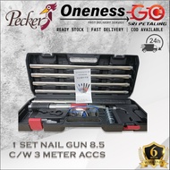''PECKER'' 1 SET NAIL GUN 8.5MM C/W 3 METER ACCS
