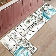 Infinidesign 2 Piece Kitchen Mat Non-Slip Floor Mat Super Soft Indoor Rugs Bathroom Area Rugs Doorma