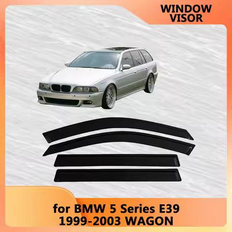 Window Visor for BMW 5 Series E39 1999 2000 2001 2002 2003 WAGON Weathershied Door Visor Wind Sun Ra