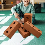 [Serenable] 4 Pieces Foam Building Blocks for Kids, Brick Blocks, Thick Large Early Learning Stackin