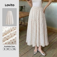 Casual Skirts Ditsy Floral Ruffle Skirts for Women LNA60317
