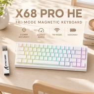 ATTACK SHARK X68PRO HE Tri-Mode Magnetic Gaming Keyboard, Up to 8K Wired, RGB