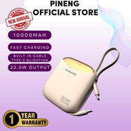 3C(CCC)Pineng PN830P/PN833PD Smallest Powerbank (10000mAh) typec input/output FAST CHARGING  + FREE 
