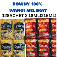 (BORONG) DOWNY SACHET CONCENTRATE FABRIC PERFUME COLLECTION 12SACHETX18ML(216ML)