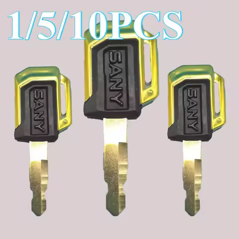 For NEW Sany SY16 35 55C 60 65 75 135 155 215 235 285 365 Side Door Ignition Start Key Excavator Par