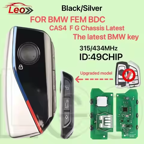 Leo KEYDIY CAS4+ FEM BDC U/G/F chassis can be switched 315/434MHz 49CHIP Modified Car Key For BMW G0