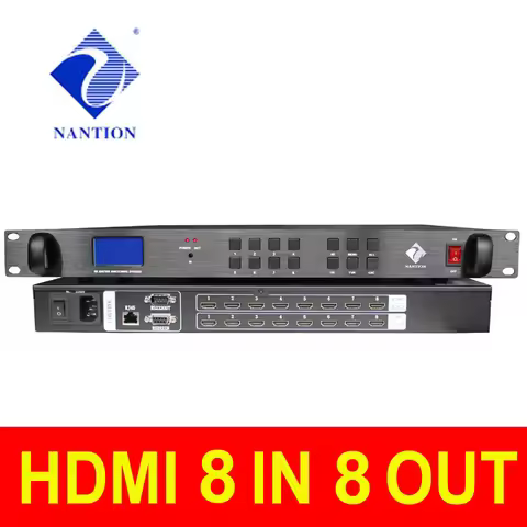 Hdmi-compatible matrix switcher 8x8 Hdmi-compatible 0808 8IN8OUT 8 channels 2k 4k all digital 3D mat