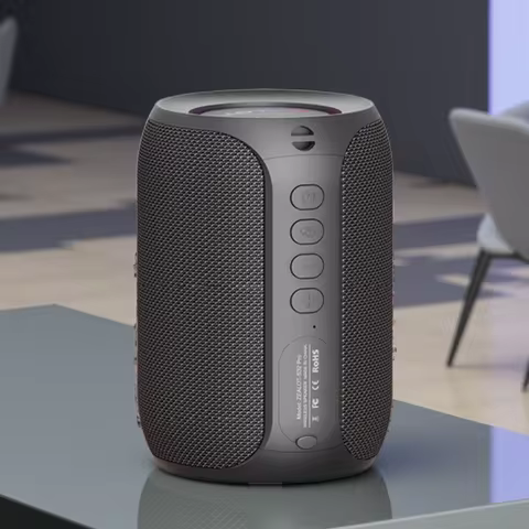 Zealot-S32PRO Powerful Bluetooth Speaker, Bass Wireless, LED Light, Outdoor Speakers, Subwoofer, Wat