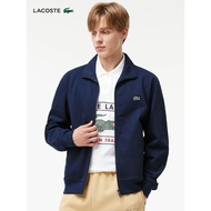 Authentic Lacoste Men Pique Zip Jacket SH9887 | Original Jaket Lelaki Berzip Logo Sulam Kolar Tegak