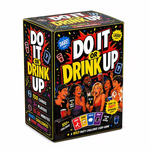 Do It Or Drink Up Party Drinking Card Game With 150 Cards Dare Challenge Truth And Risk Cards Fun So