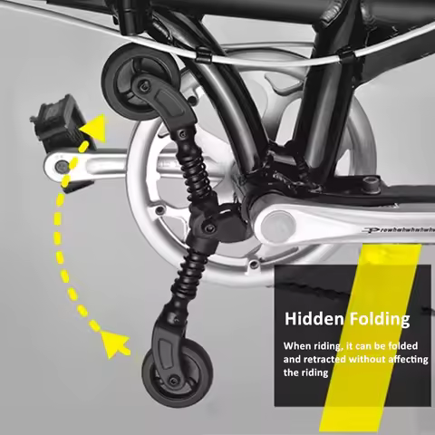 Folding Bicycle Support Landing Gear Bicycle Third Wheel Easy Wheel Boost Assist Wheel Push K3 Plus 