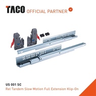 TACO Slow Motion Full Extension Clip On Rail - US 001 SC - 25 CM