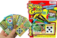 JA-RU Jokes & Gags Fake Lottery Tickets (1 Pack, 5 Tickets Total) Realistic Scratch Off Cards. Funny